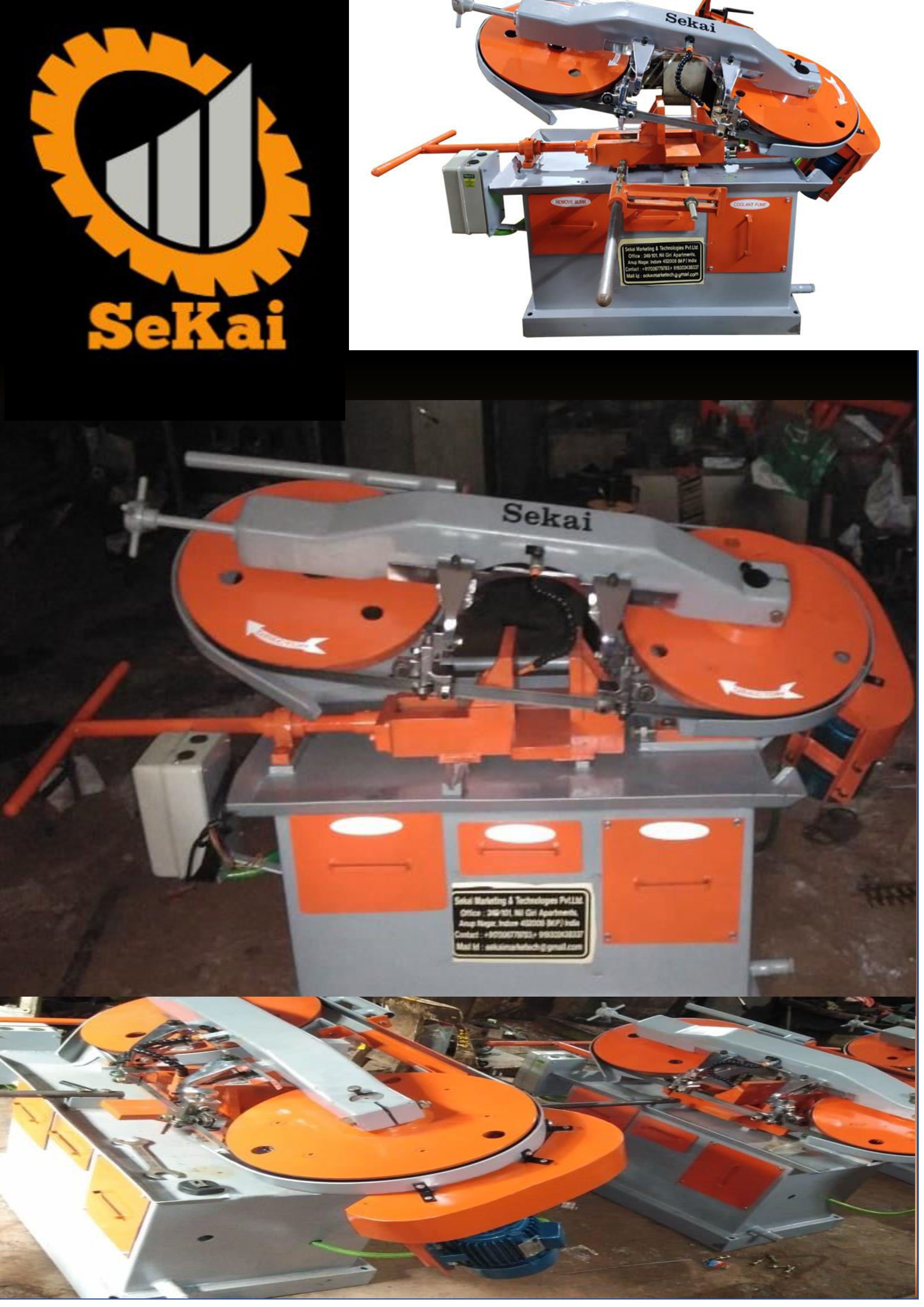 Metal Cutting Swing Type Manual Bandsaw Machine - Sekai-200(M)