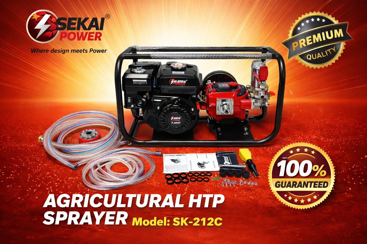 SEKAI POWER 7.5 HP SK-212 Sprayer Engine
